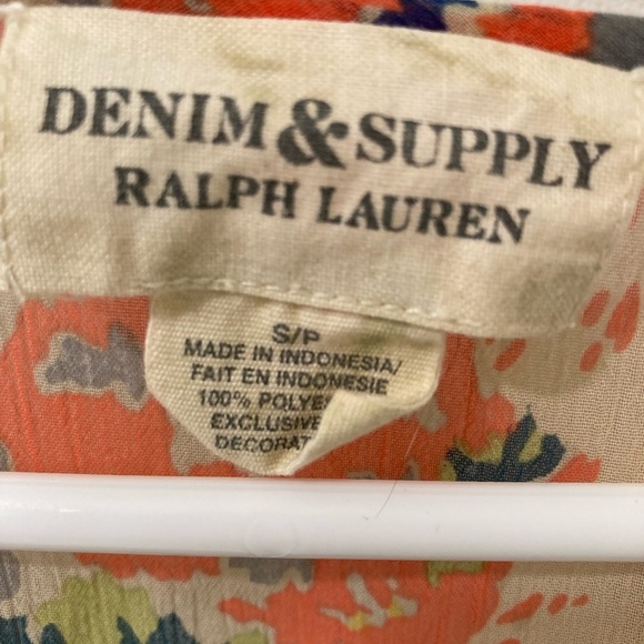 RALPH LAUREN DENIM & SUPPLY FLORAL PEASANT TOP - Size Small - Picture 7 of 9